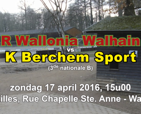 VoorbeschouwingWalhain&#;Berchem